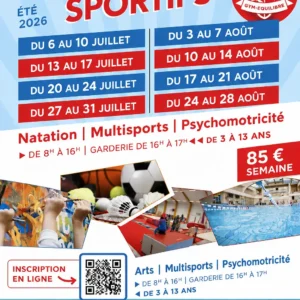 Stage d'été 2026 - 4 semaines